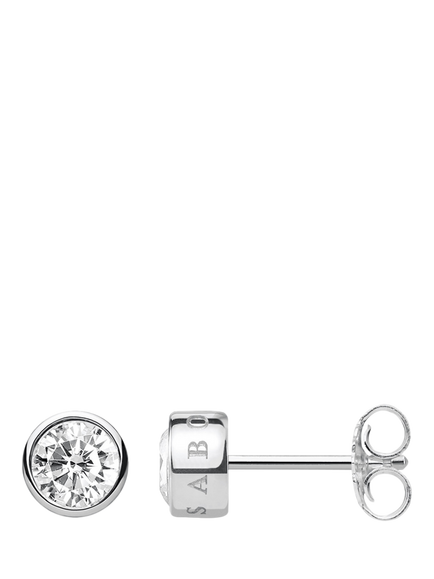 THOMAS SABO Cubic Zirconia Stud Earrings, Silver, Silver