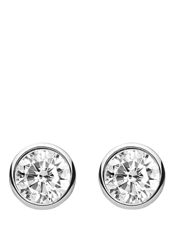 THOMAS SABO Cubic Zirconia Stud Earrings, Silver - view 2, Silver