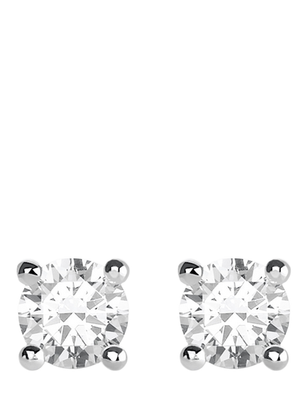 THOMAS SABO Zirconia Stud Earrings, Silver, Silver/Black