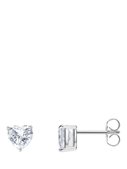 THOMAS SABO Cubic Zirconia Heart Sterling Silver Stud Earrings, Silver, Silver