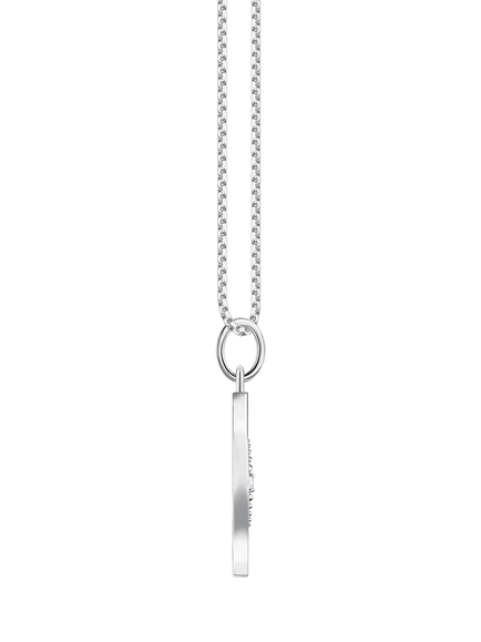 THOMAS SABO Tree of Love Cubic Zirconia Pendant Necklace, Silver - view 2, Silver