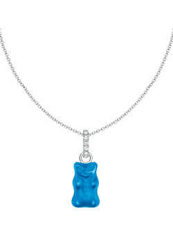 THOMAS SABO x Haribo Goldbear Pendant Necklace, Blue/Silver, Blue/Silver