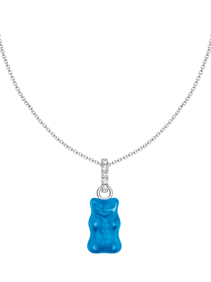 THOMAS SABO x Haribo Goldbear Pendant Necklace, Blue/Silver, Blue/Silver