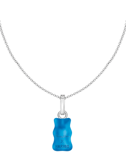 THOMAS SABO x Haribo Goldbear Pendant Necklace, Blue/Silver - view 2, Blue/Silver