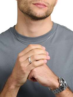 THOMAS SABO Blackened Sterling Silver Band Ring, Silver - view 2, Silver