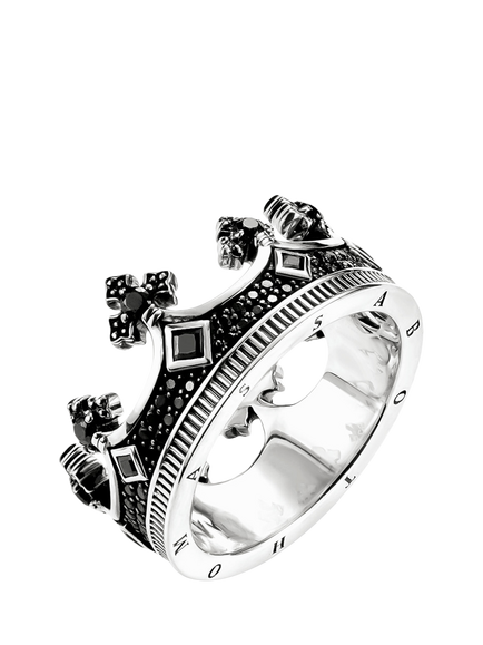 THOMAS SABO Men's Zirconia Crown Ring, Silver, Silver