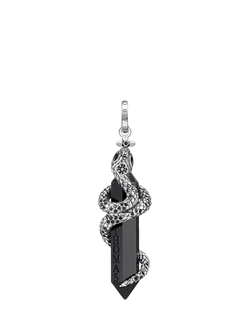 THOMAS SABO Mystic Snake Onyx Pendant, Silver, Silver