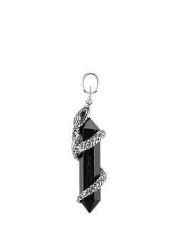 THOMAS SABO Mystic Snake Onyx Pendant, Silver - view 2, Silver