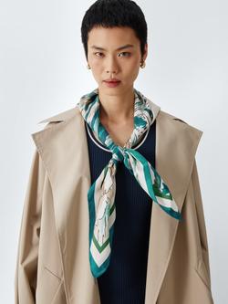 Weekend MaxMara Onesto Silk Scarf, China Blue, China Blue