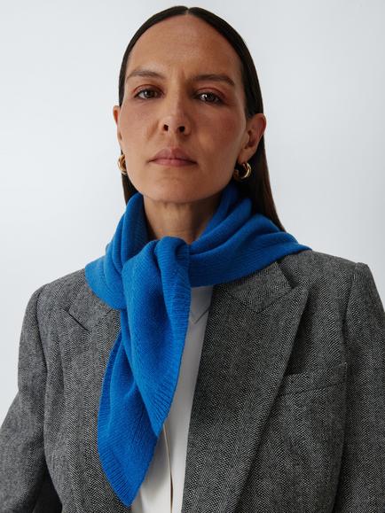 John Lewis Triangle Scarf, Blue