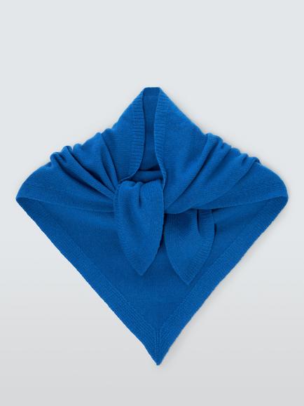 John Lewis Triangle Scarf - view 2, Blue