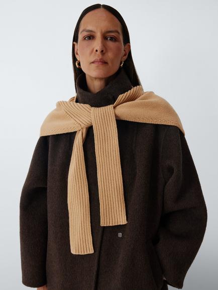 John Lewis Triangle Tie Scarf, Camel, Camel