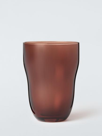 John Lewis Lule Glass Highball, 435ml, Brown, Brown