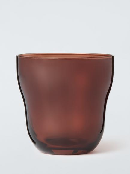 John Lewis Lule Glass Tumbler, 250ml, Brown, Brown