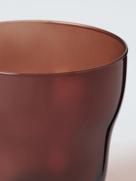 John Lewis Lule Glass Tumbler, 250ml, Brown - view 2, Brown
