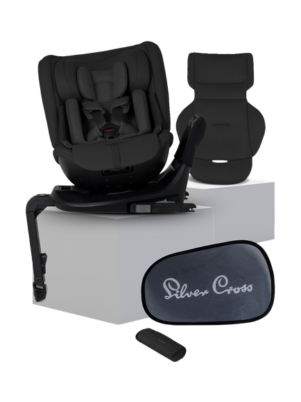 Silver Cross Motion 3 iSize Baby Car Seat, Black, Black