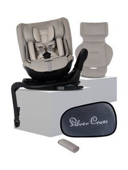Silver Cross Motion 3 iSize Baby Car Seat, Taupe, Taupe