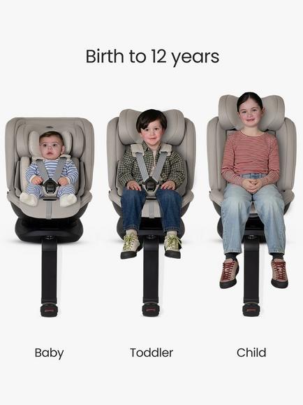 Silver Cross Motion 3 iSize Baby Car Seat, Taupe - view 2, Taupe