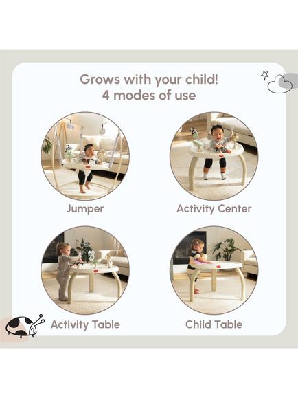 Tiny Love 4-in-1 Jump & Play Activity Centre - view 2, Black/White