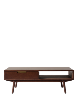 Swyft 01-2 Rectangular Coffee Table, Walnut, Walnut