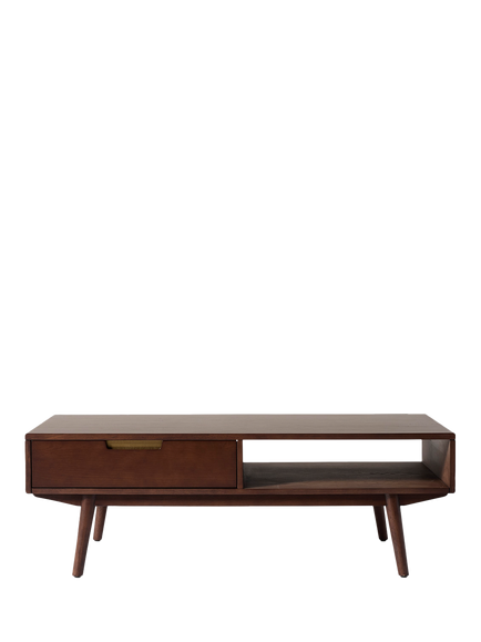 Swyft 01 Rectangular Coffee Table, Walnut, Walnut