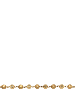 Pre-loved 9ct Yellow Gold Beaded Bracelet - view 2, Yellow Gold