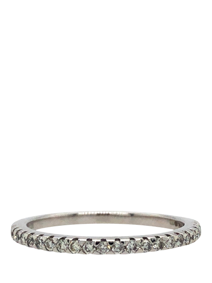 Pre-loved 18ct White Gold 21-Stone Diamond Ring, M, White Gold