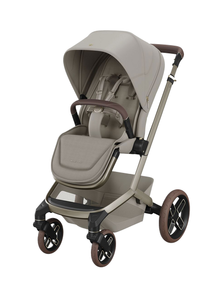 Maxi-Cosi Fame Pushchair, Carrycot, & Accessories with Pebble Slide Pro Car Seat & FamilyFix Slide Pro Base Bundle, Sapphire Sand - view 2, Sapphire Sand