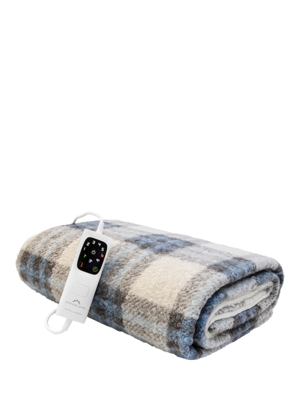 Dreamland Nap Time Electric Warming Sherpa Blanket, Blue, Blue