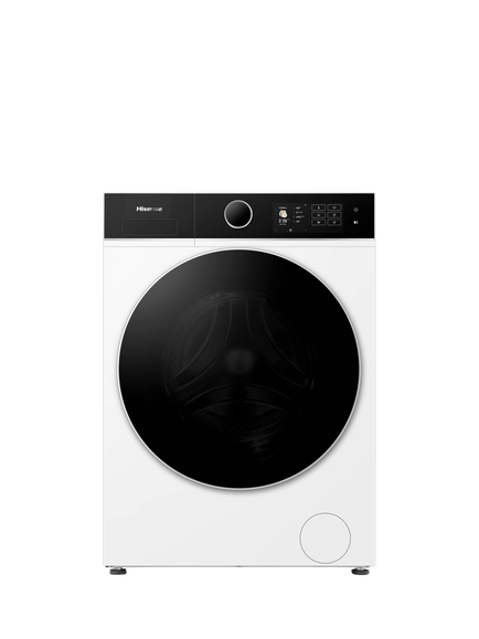 Hisense 5i Series WF5I9043BWFS KitchenFit Freestanding Washing Machine, 9kg Load, 1400rpm Spin, White, White