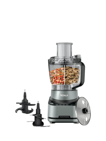 Ninja PrecisionPro BZ651UK Food Processor, Black, Black