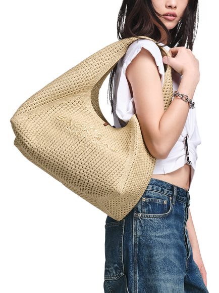 Marc Jacobs The Sack Shoulder Bag, Champagne - view 2, Champagne