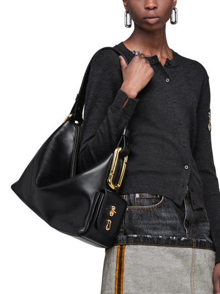 Marc Jacobs Scene Large Leather Shoulder Bag - view 2, Black