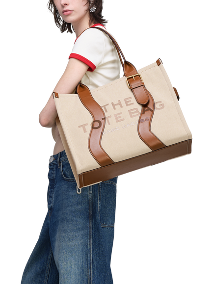 Marc Jacobs Large Wavy Tote Bag, Beige/Argan Oil - view 2, Beige/Argan Oil