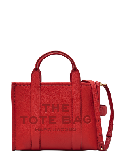 Marc Jacobs Leather The Medium Tote Bag, True Red