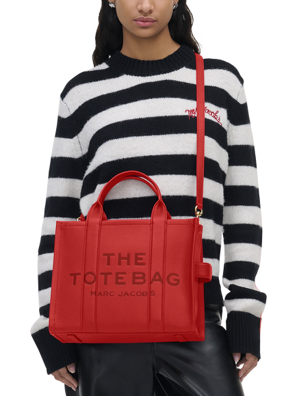Marc Jacobs Leather The Medium Tote Bag - view 2, True Red