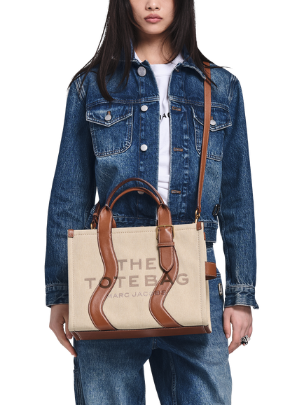 Marc Jacobs Medium Wavy Tote Bag, Beige/Argan Oil - view 2, Beige/Argan Oil