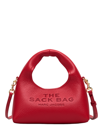 Marc Jacobs The Micro Sack Leather Bag, True Red, True Red