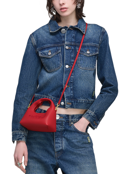 Marc Jacobs The Micro Sack Leather Bag, True Red - view 2, True Red