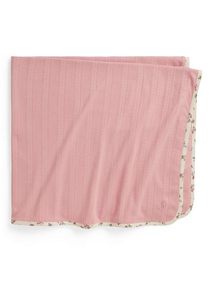 Ralph Lauren Baby Pure Cotton Knitted Blanket, Pink, Pink