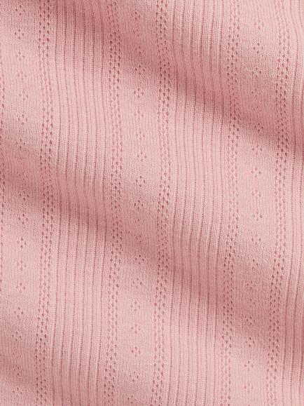 Ralph Lauren Baby Pure Cotton Knitted Blanket, Pink - view 2, Pink