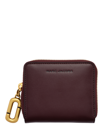 Marc Jacobs Slim Leather Wallet, Dark Port