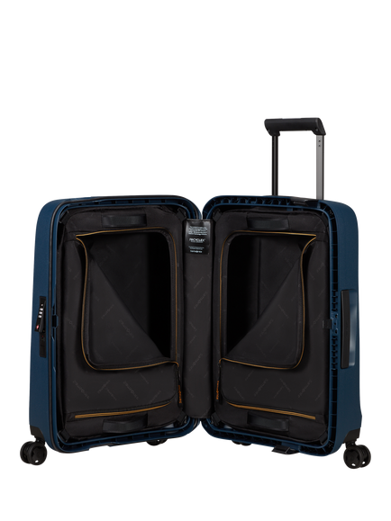 Samsonite Essens 55cm Zipped Expandable 8-Wheel Cabin Suitcase, 23/26L - view 2, Midnight Blue
