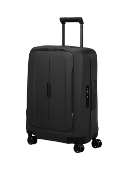 Samsonite Essens 55cm Zipped Expandable 8-Wheel Cabin Suitcase, 23/26L, Graphite