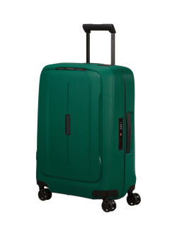 Samsonite Essens 55cm Zipped Expandable 8-Wheel Cabin Suitcase, 23/26L, Alpine Green