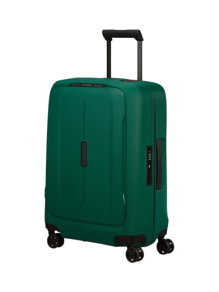 Samsonite Essens 55cm Zipped Expandable 8-Wheel Cabin Suitcase, 23/26L, Alpine Green