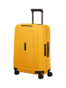 Samsonite Essens 55cm Zipped Expandable 8-Wheel Cabin Suitcase, 23/26L, Radiant Yellow