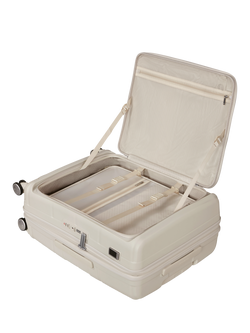 Samsonite Paralux 67cm Expandable 4-Wheel Medium Suitcase, 81L - view 2, Stone Grey