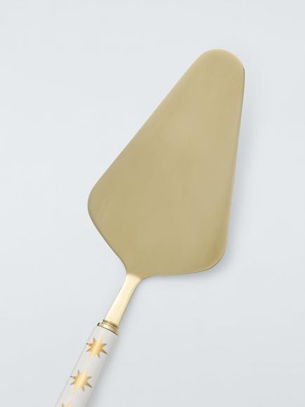 John Lewis Stars Ceramic Handle Stainless Steel Cake Slice, White - view 2, White