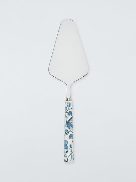John Lewis Bloem Ceramic Handle Stainless Steel Cake Slice, Blue, Blue